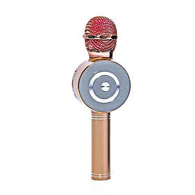 Бездротовий Bluetooth мікрофон для караоке Wster WS-669 Pink