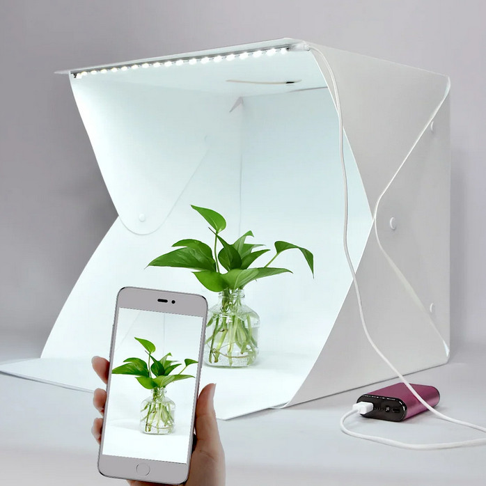 Photobox лайтбокс з Led підсвічуванням для предметної зйомки 40х40