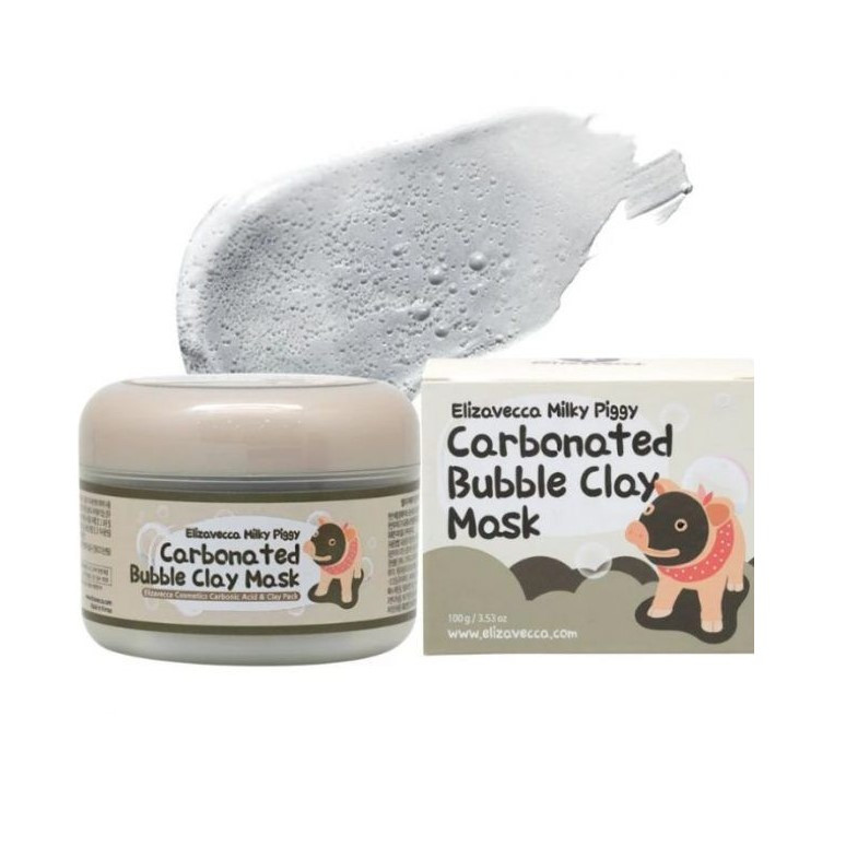 Бульбашкова Маска для Обличчя Elizavecca Milky Piggy Carbonated Bubble Clay Pack 100 g, фото 1