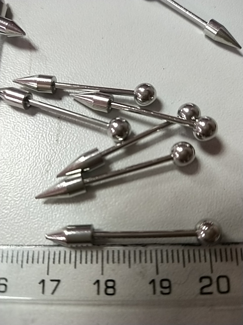 Сережка для пірсингу вуха сосок 1 шт. медична сталь, фото 1