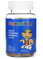 Витамины и минералы для детей жевательные, от двух лет, Gummi King, 60 конфет