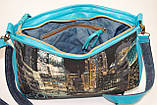 Жіноча сумка для міста "Сіті" бірюза, фото 4