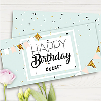 Конверт для грошей "Happy Birthday"