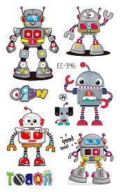 Флеш Тату, 12*8 См. Тимчасова. Перевідна. Дитячі, Набір, Роботи, Трансформери., Ec-346 (S)