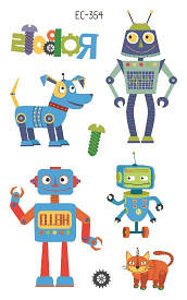 Флеш Тату, 12*8 См. Тимчасова. Перевідна. Дитячі, Набір, Роботи, Трансформери., Ec-354 (S)