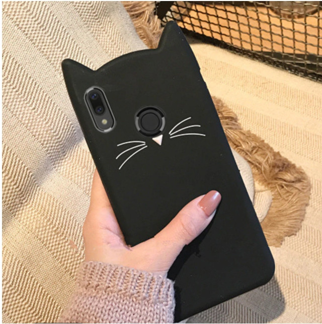 3D Чохол для Huawei P Smart 2019/ Honor 10 Lite Котик з вушками і вусиками