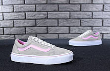 Жіночі кеди Vans Old Skool Grey Pink, фото 4