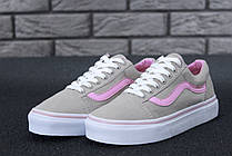 Жіночі кеди Vans Old Skool Grey Pink, фото 2