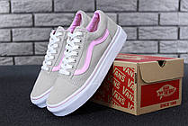 Жіночі кеди Vans Old Skool Grey Pink, фото 3