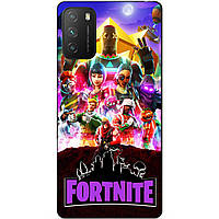 Силіконовий бампер чохол для Xiaomi Poco M3 з малюнком Fortnite