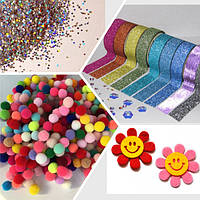 Гліттер, скотч, декоративні елементи