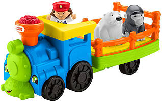 Музичний паровоз зоопарк #певс-Прайс Fisher-Price Little People Choo-Choo Zoo Train