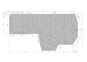 Накриття на борцовський мат. 55 м2.