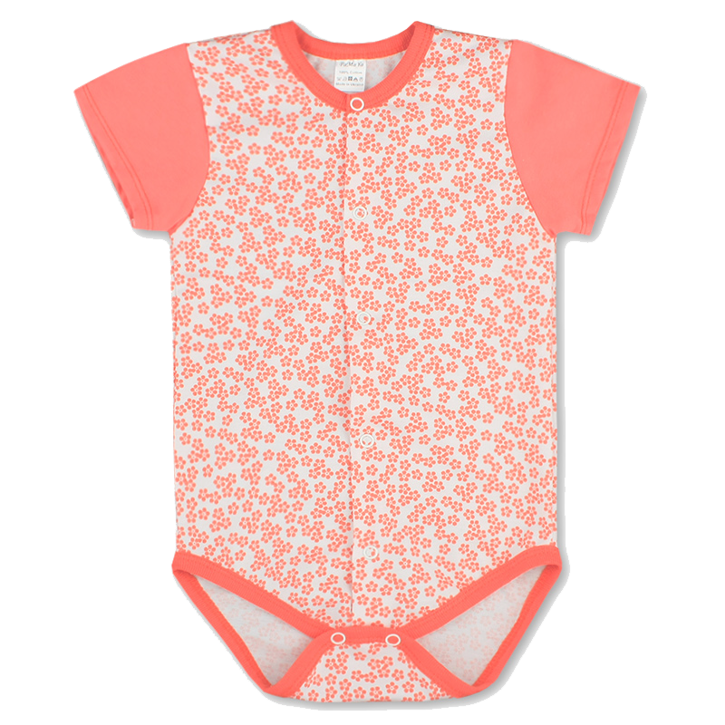 68 3-5 мес боді футболка літній бодік дитячий з короткими рукавами для новорожденної дівчинки 3153КРЛ
