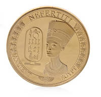 Монета в кошелек Египетская царица Нефертити
