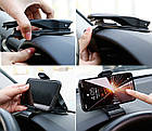 Автомобільний тримач Baseus Mouth Car Mount Black (на козирок приладової панелі), фото 3