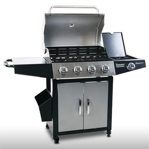 Гриль барбекю газовий Broil-master BBQ G01 15,2kw 4+1 Black Silver