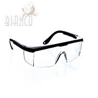 Защитные очки пластиковые регулируемые, прозрачные для салона красоты, продавца, лаборанта (шт)