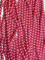 Керамічні намистини, яскраво рожеві 10 мм