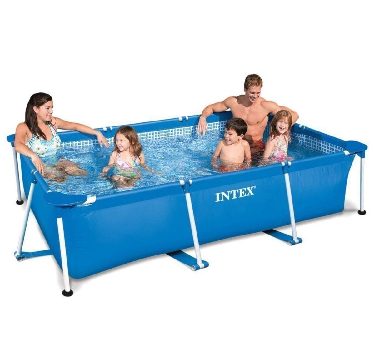 Каркасний басейн Intex 28270-2, 220х150х60 см (тент, підстилка), фото 1