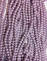 Керамічні намистини, блідо фіолетові 8 мм