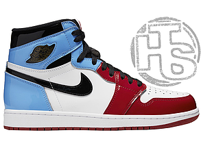 Жіночі кросівки Air Jordan 1 Retro High Fearless UNC Chicago Blue Red CK5666-100