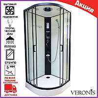 Гідромасажна душова кабіна 100*100 см Veronis BN-4-100. Гідромасажні кабіни та бокси 100x100 см