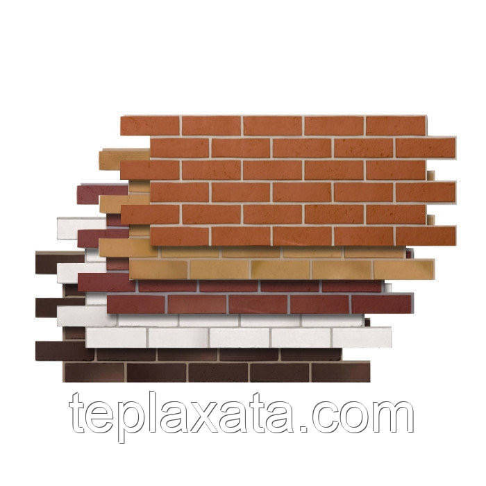 Фасадная панель DOCKE BERG Кирпич Рубиновый (0,44 м2) - фото 3 - id-p1151580285