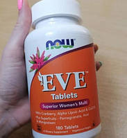 Витамины для женщин NOW Foods Eve 180 таблеток Минеральный комплекс