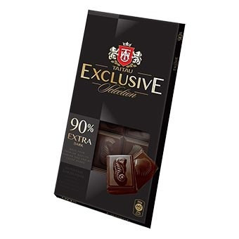 Шоколад чорний Extra Dark 90 % TaiTau Exclusive Selection 100 г Литва (опт 5 шт)