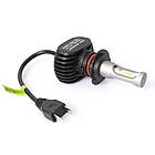 S1 Лампа світлодіодна цоколь H7 (к-кт 2 шт) 12/24V, 50W, 4000Lm авиац. алюмін. профілю., фото 3