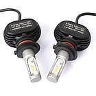 S1 Лампа світлодіодна цоколь H7 (к-кт 2 шт) 12/24V, 50W, 4000Lm авиац. алюмін. профілю., фото 6