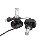 S1 Лампа світлодіодна цоколь H7 (к-кт 2 шт) 12/24V, 50W, 4000Lm авиац. алюмін. профілю., фото 8