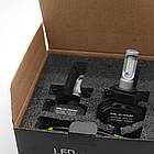 S1 Лампа світлодіодна цоколь H7 (к-кт 2 шт) 12/24V, 50W, 4000Lm авиац. алюмін. профілю., фото 9