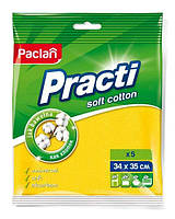 Paclan Тряпка Soft Cotton 34x35 см 5 шт