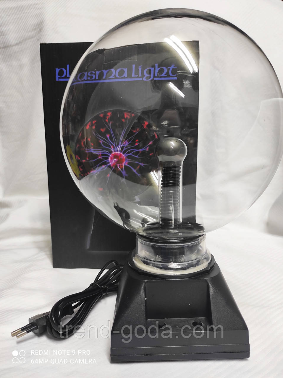 Плазмінна куля Тесла Plasma Light Магічна куля Блискавки Нічник Світильник Електрична куля