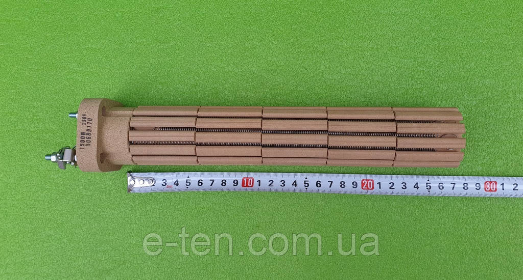 Тен керамічний СТЕАТИТОВИЙ 1500W (ОРІГИНАЛ)/L=270 мм (погрудна довжина в колбу) для бойлерів Atlantic,Thermex