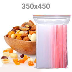 Зіп пакети Zip-Lock / пакет з замком - 350x450 мм, 100шт