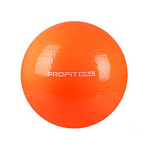 М'яч для фітнесу Фітбол Profit 75 см посилений 0383 Orange