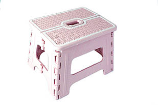 Стілець розкладний Stenson R87945 30х24х22 см, рожевий