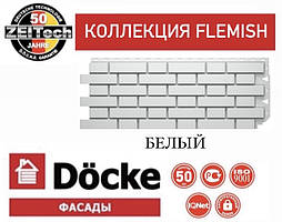 Фасадна панель DOCKE FLEMISH Цегляний Клінкерний Білий (0,46 м2)