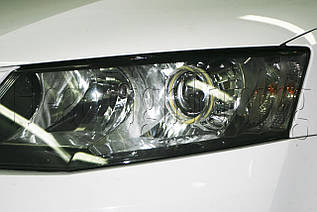 Skoda Rapid — встановлення бікононових лінз Moonlight EVO-2 G5 2,5" H1 і "ангельських вічок" LED-COB у фари 