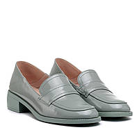 Туфли кожаные на широком низком каблуке,лоферы,закрытые,осенние, Lady marcia 36, Закрытый