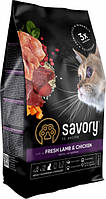Savory Adult Cat Steril Fresh Lamb & Chicken (Сейворі Едалт Кетріл) сухий корм для стерильних котів 0.4 кг.