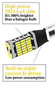 Світлодіодна лампа H3 LED протитуманка (ціна за 1 шт.) LED 4014 45SMD 12 V, автолампа для птф, ходові вогні, фото 3