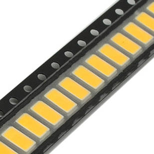 100x 5630 5730 SMD LED 3В 0.5 Вт 50-55лм світлодіод, теплий білий