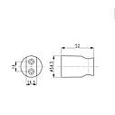 Тримач для ручного душу Qtap Spojecti округлий QTCRMA030 Chrome (Porter), фото 3