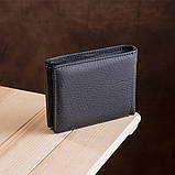 Чоловічий гаманець ST Leather 18327 (ST108) з натуральної шкіри Чорний, фото 8