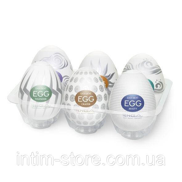 Набір мастурбаторів-яєць Tenga Egg Hard Boild Pack (6 яєць) EGG-VP62, фото 1