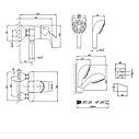 Змішувач для душу Lidz Anny 010 (з душовим гарнітуром) (k40) LDANN010CRM35124 Chrome, фото 3